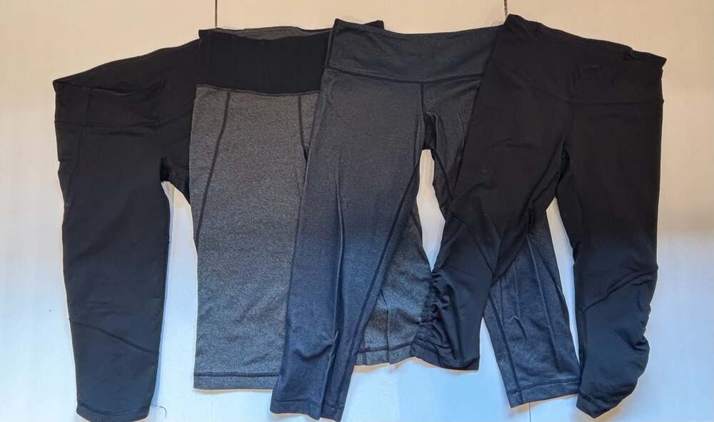 Lot of 4 LULULEMON Athletic Crop Leggings - Gym Pants (S)